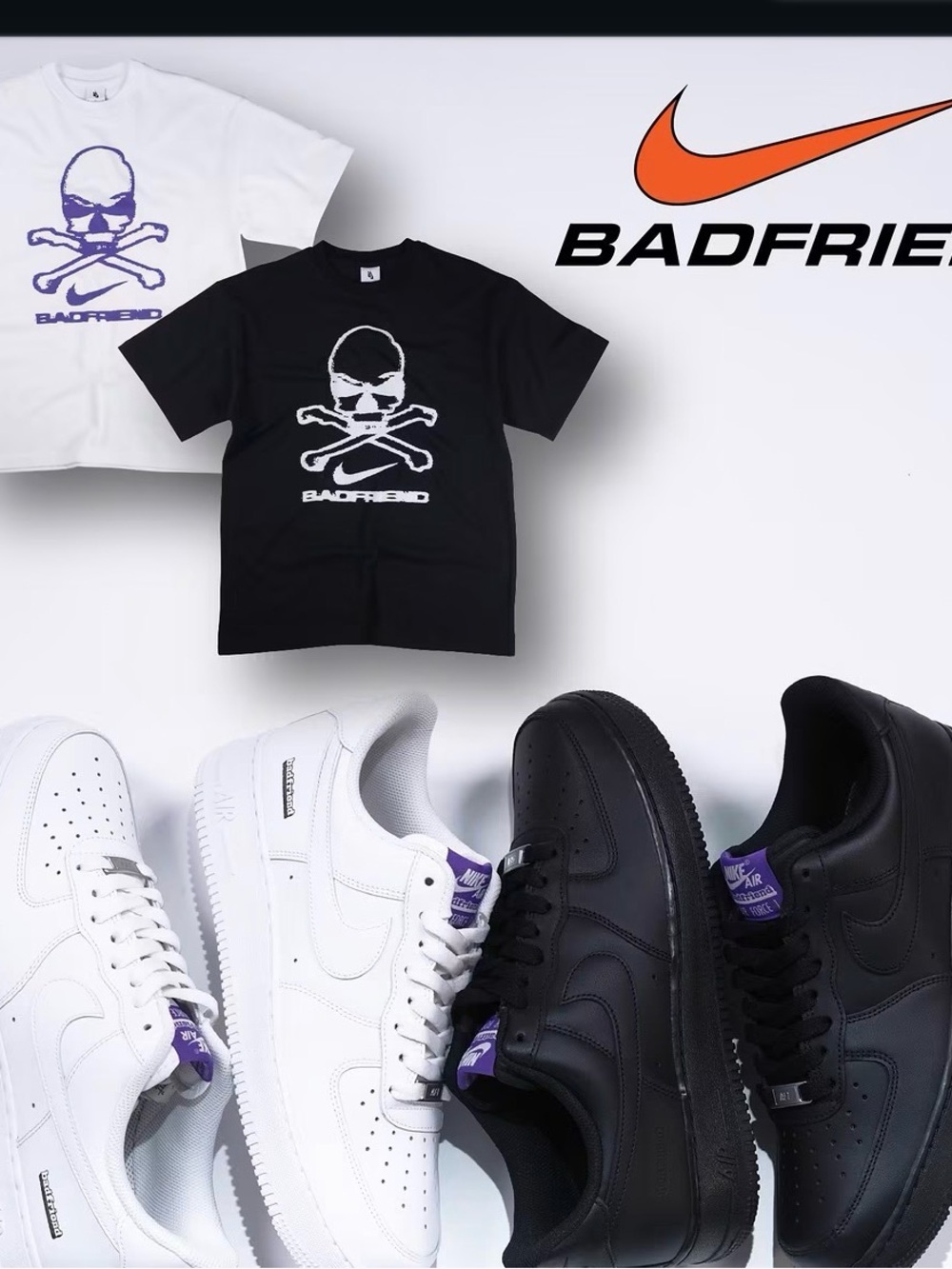 The white badfriend x Nike tshirt